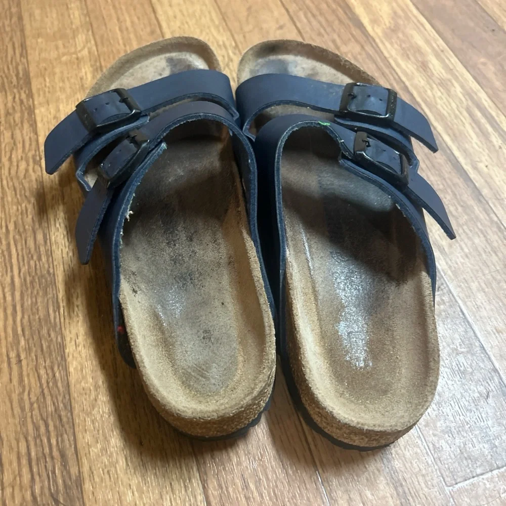 Birkenstock Navy Blue Double Strap Sandals